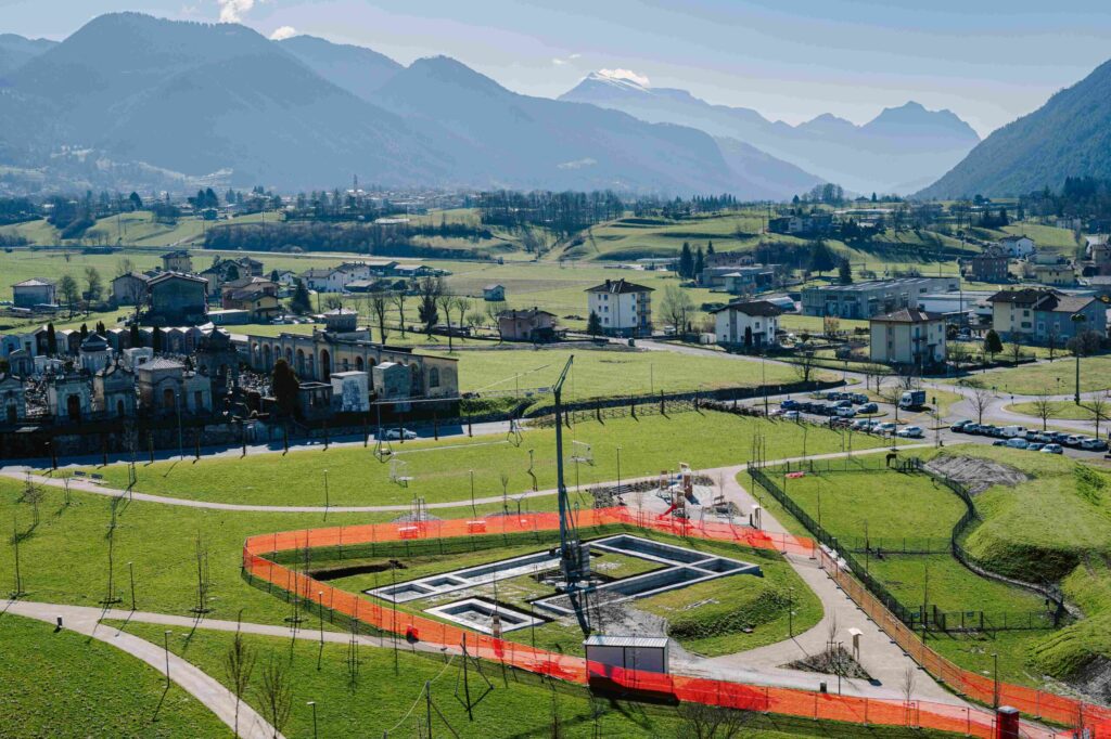 Cantiere padiglione a Clusone