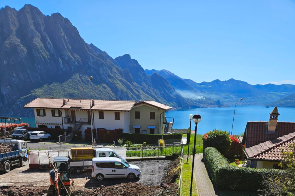 Cantiere residenze a Zorzino