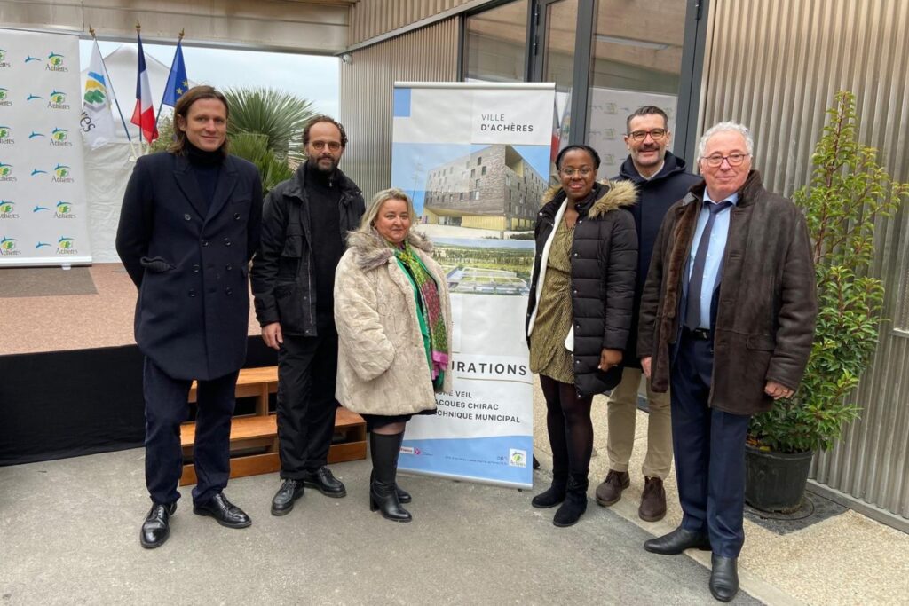 Inauguration du centre technique de Acheres